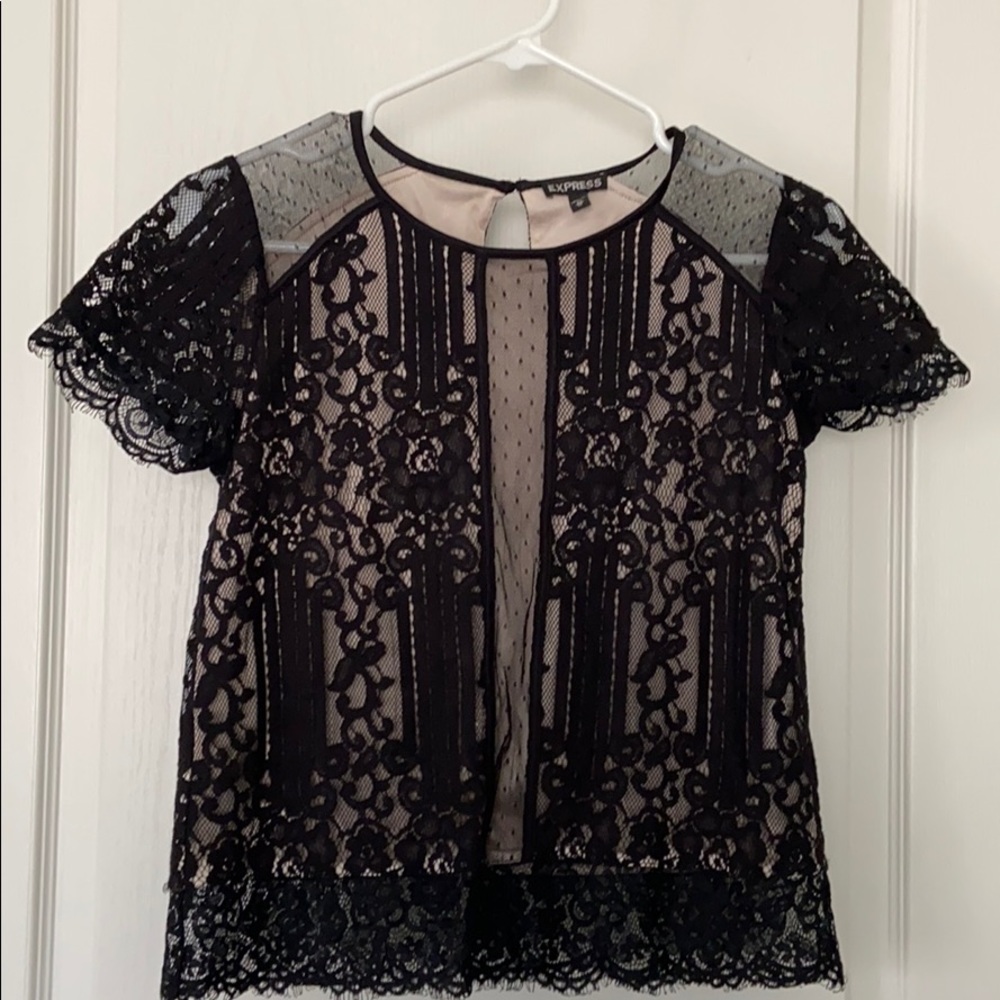 Express lace top
